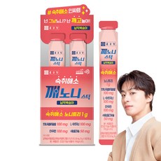 종근당 깨노니 납작복숭아 숙취해소스틱, 18g, 10개