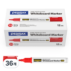 PENMAX 火箭白板筆, 紅色, 36個