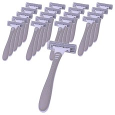 藍色市場緊湊型一次性剃須刀灰色, 20個, 1入