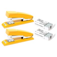 Peace Tools 彩色訂書機, 2個, 黃色