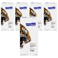 unidus 動物系列衛生套 森林之王平滑型, 12入, 5盒