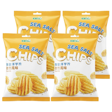 統一生機 海鹽洋芋片 孜然風味, 50g, 4包