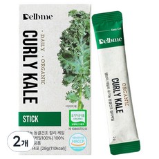 Delbmi有機冷凍乾燥捲心羽衣甘藍 100% 條裝 14入, 2個, 28g