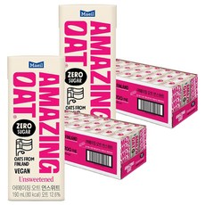 어메이징오트 언스위트 귀리 음료, 190ml, 48개
