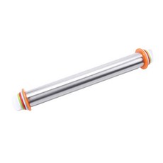 LifeHouse 可調型不鏽鋼擀麵棍, 44 x 6.5 x 6.5cm, 1個