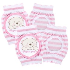 Sugar Pop's 小熊印花涼感護膝, 粉色, 2組