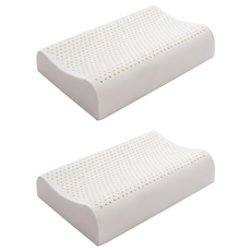 J-bedtime 床寢時光 100%泰國原料天然按摩乳膠枕頭 Q9654B, B人體工學, 2個