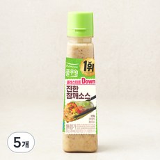 풀무원 콜레스테롤 제로 진한 참깨 소스, 230g, 5개