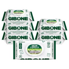 GIBONE 掀蓋式清潔紙巾 80張, 6包