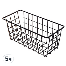 JLIFE Kripto 浴室多功能籃 小型, 黑色, 5個