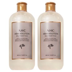 AHC 허브 솔루션 위치 하젤 토너, 500ml, 2개