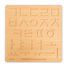 Bluezingco蒙特梭利感官開發跟著畫板教具, 韓文