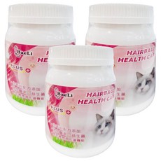 baelLi百粒 高纖貓草益生菌 50克/罐 台灣產, 排毛, 50g, 3罐
