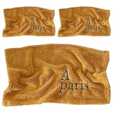 擦手巾 a paris 50 x 30cm 褐色, 1入, 3條