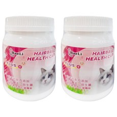 baelLi百粒 高纖貓草益生菌排毛粉, 50克/罐 台灣產, 排毛, 50g, 2罐