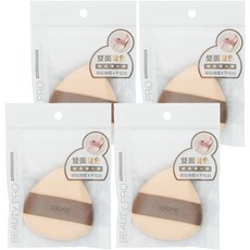 Solone 台灣公司貨 彈力雙面舒芙蕾海綿, 三角飯糰, 4個