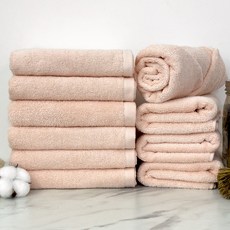 摩登飯店30支棉紗毛巾 150g, 粉色, 10條