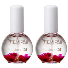 MOMUS 指緣油 10ml 含花朵香氛精油 天然乾燥花 (玫瑰), 2瓶