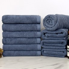 摩登飯店30支棉紗毛巾 150g, 深藍色, 10條