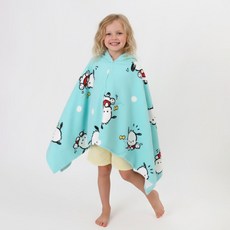 프리미에팜 아동용 포차코 후드 타올 가운