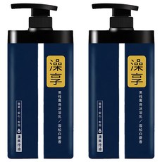 澡享 男性專用沐浴乳 雪松白麝香, 簡單配方 自然香氣 控油調理, 1kg, 2瓶