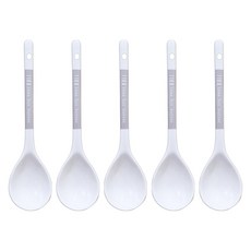 NEOFLAM 台灣原廠公司貨 FIKA系列 陶瓷湯匙組, 湯匙5支, 白色, 1組