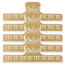 大成 吉他練習樂譜夾, 金色, 5個