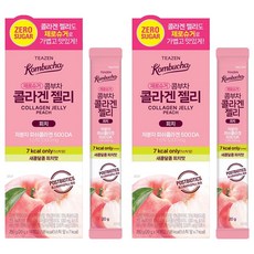 TEAZEN 茶禪 康普茶膠原蛋白果凍條 水蜜桃口味, 2盒, 280g