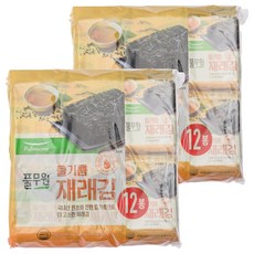 풀무원 들기름 재래도시락김, 60g, 2개