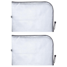 SEASON Paper&Gift 四季紙品禮品 B4L型防水拉鍊袋, 黑色, 2個