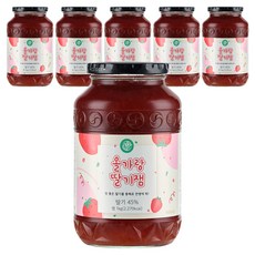 초록원 올가랑 딸기잼, 1kg, 6개