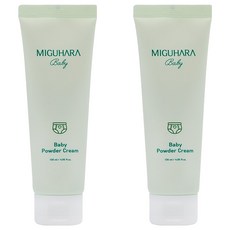 미구하라 베이비 파우더 크림, 120ml, 2개