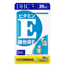 DHC 維他命E 100%植物萃取 增進肌膚與血球的健康, 30顆, 340mg, 1包