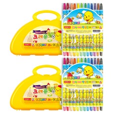 DONG-A 黃色小雞蠟筆 26色+彩色鉛筆 12色組, 2套