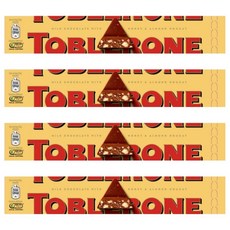 TOBLERONE 瑞士三角牛奶巧克力, 100g, 4條