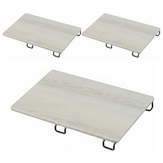 IRIS OHYAMA 愛麗思歐雅瑪 木板架伸縮撐桿 WSS-40, 黑色, 3個