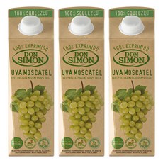 돈시몬 생과일 100% 착즙 머스켓포도 주스, 1L, 3개