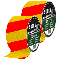 高亮度反光膠帶, 2個, 黃紅