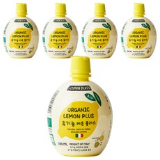 유로푸드 유기농 레몬 플러스 주스, 200ml, 5개