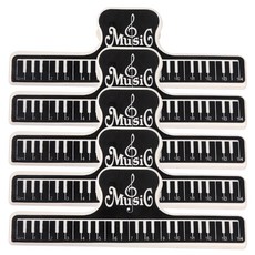 大成 吉他練習樂譜譜架夾, 黑色, 5個