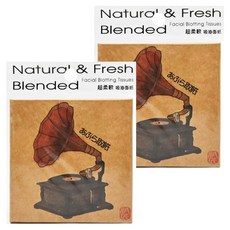 COSMOS 紙匠 復古小物留聲機吸油面紙, 100入, 2包