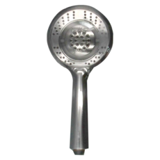 雙手萬能 360度可旋轉鏡面4段蓮蓬頭, 銀色, 1個