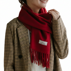 MASCLUB 保暖圍巾 100%壓克力防羊毛材質