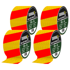 高亮度反光膠帶, 4個, 黃紅