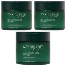 플루 리프에이 왁싱 케어 바디 패드, 160ml, 3개