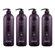 아브카 퍼퓸 대용량 샴푸 베이비파우더향, 1L, 4개