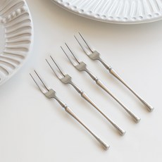 DALPAENGI LIVING Chateau 餐具甜點茶叉 4入, 4個, 單品