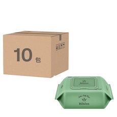 Bebeen Light Baby 掀蓋式嬰兒濕巾 Set 10包, 黑接骨木花萃取, 無香味無酒精, 99%純淨RO超純水, EWG 1級成分, 100張