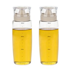 시노글라스 라운드 오일병 베이지, 300ml, 2개