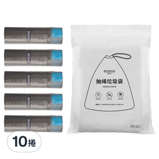 ecoco 意可可 垃圾袋 單邊拉繩款, 8L, 2包